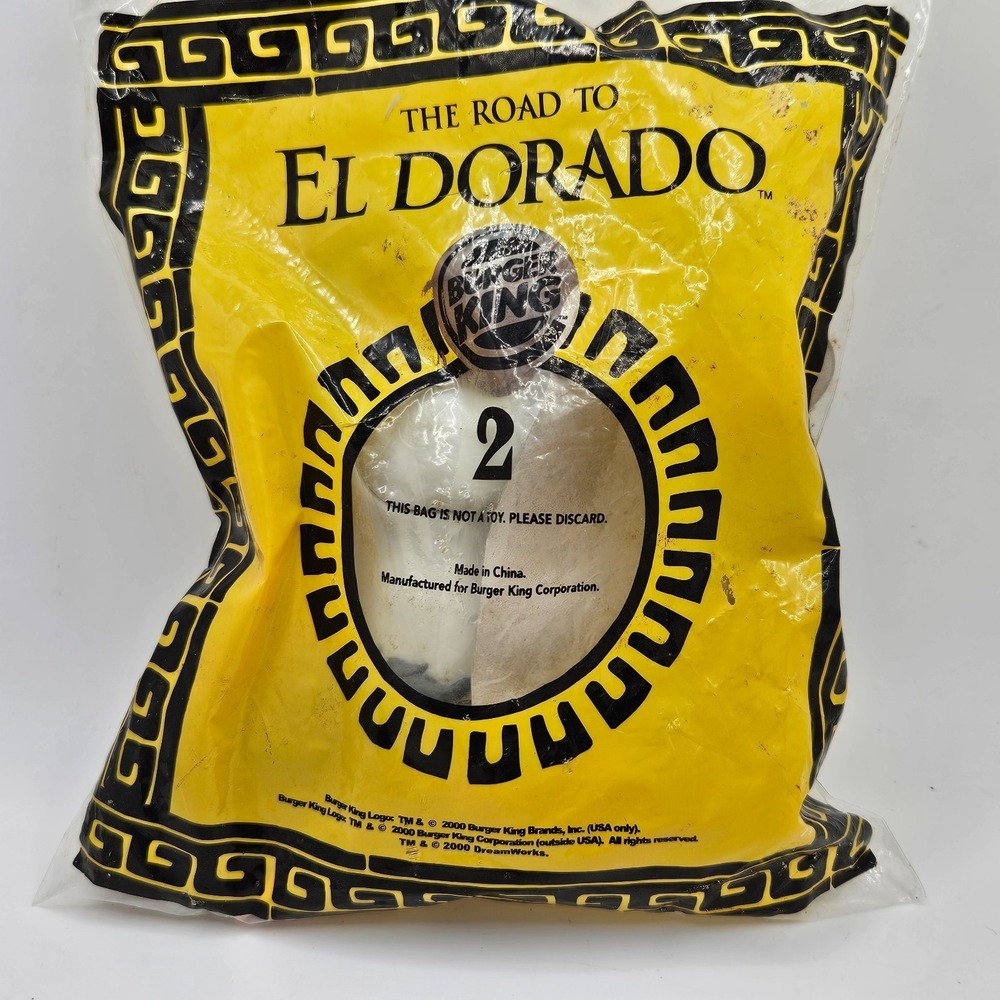 2000 Burger King The Road To El Dorado #2 Sealed Kids Meal Toy‎ DreamWorks NIP
